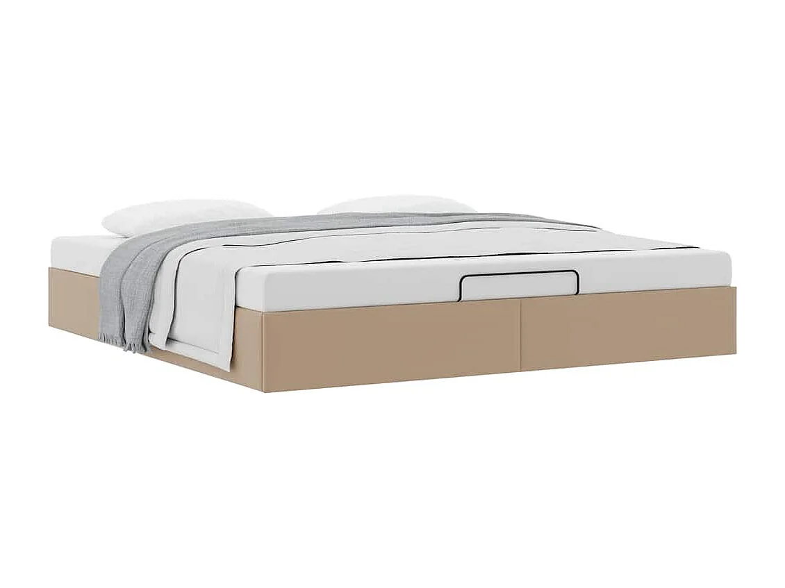 Estrutura de cama otomana sem colchão cappucino 200x200 cm