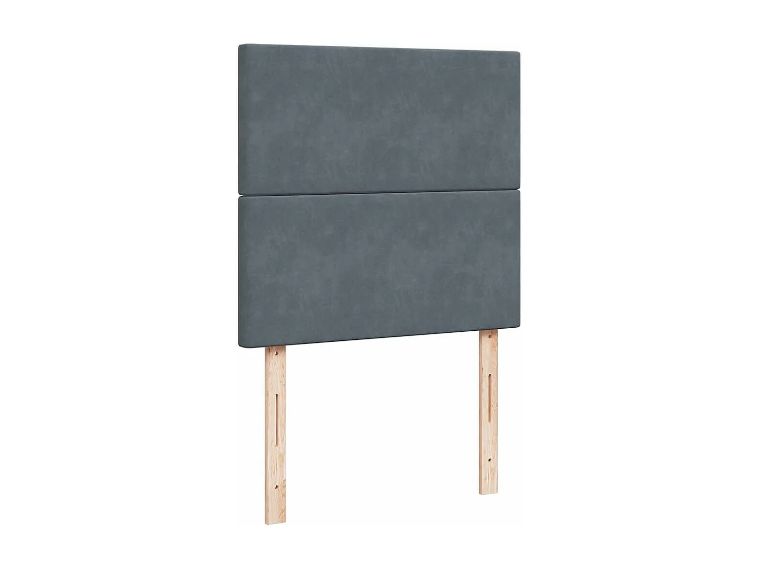 Ottoman bed met matrassen 200x200cm fluweel donkergrijs