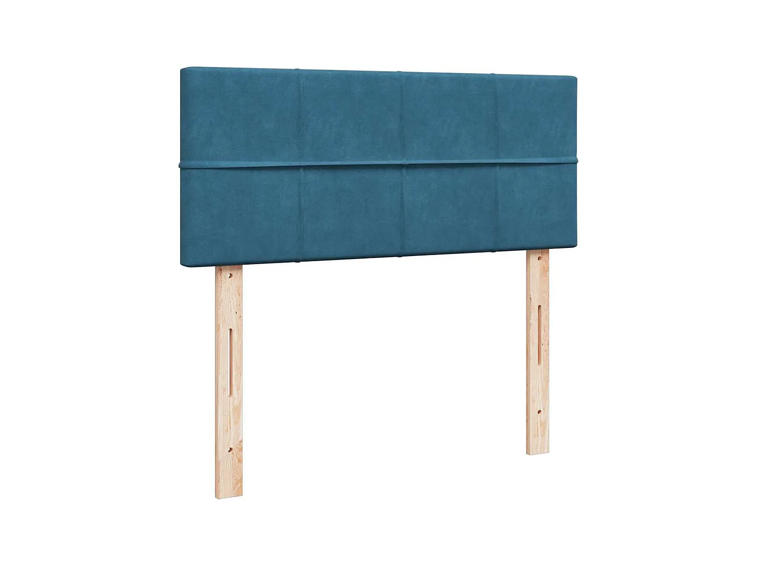 Cadre de lit ottoman avec matelas bleu foncé 120x200 cm velours