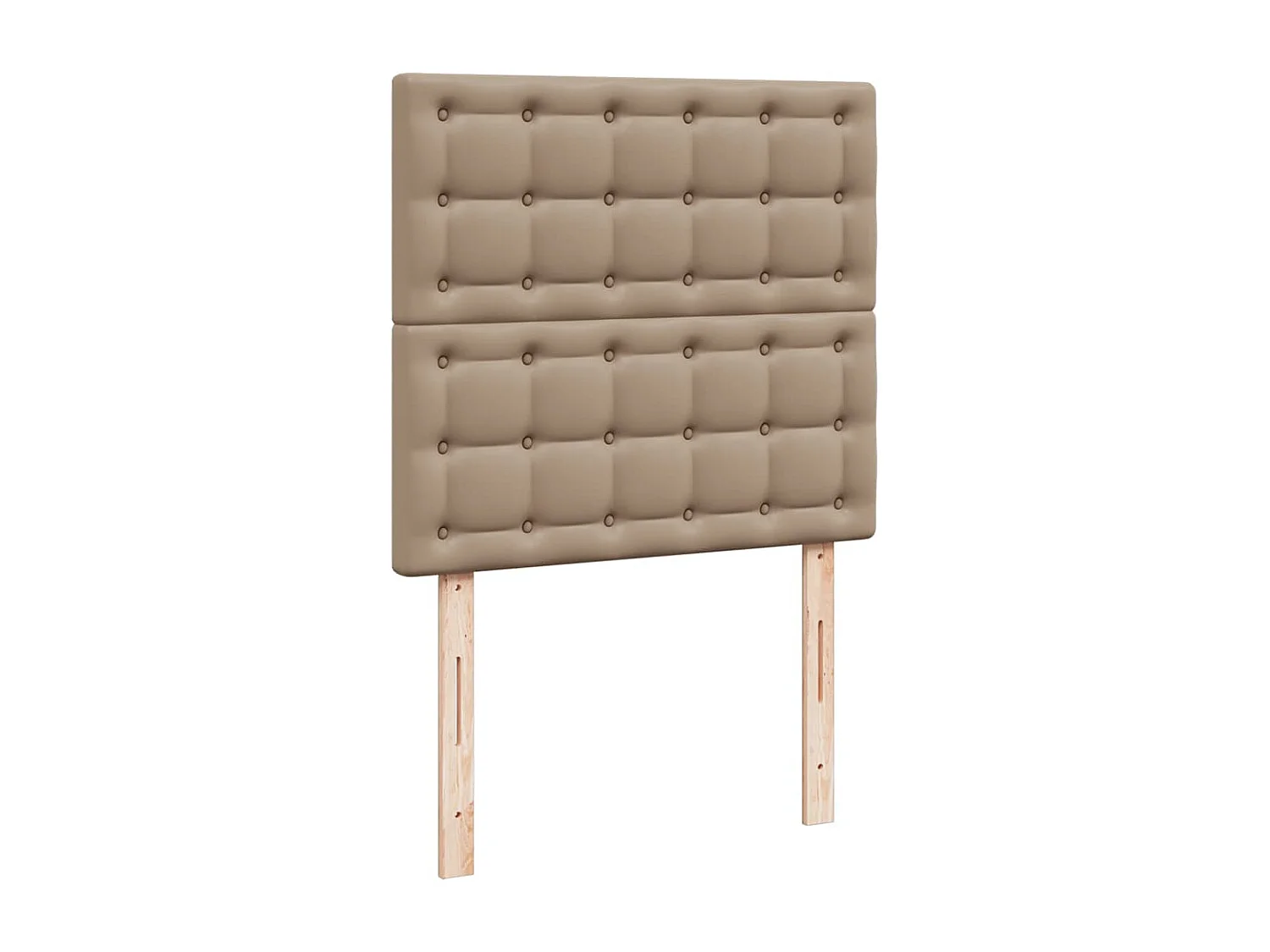 Cadre de lit ottoman et matelas cappuccino 180x200cm similicuir