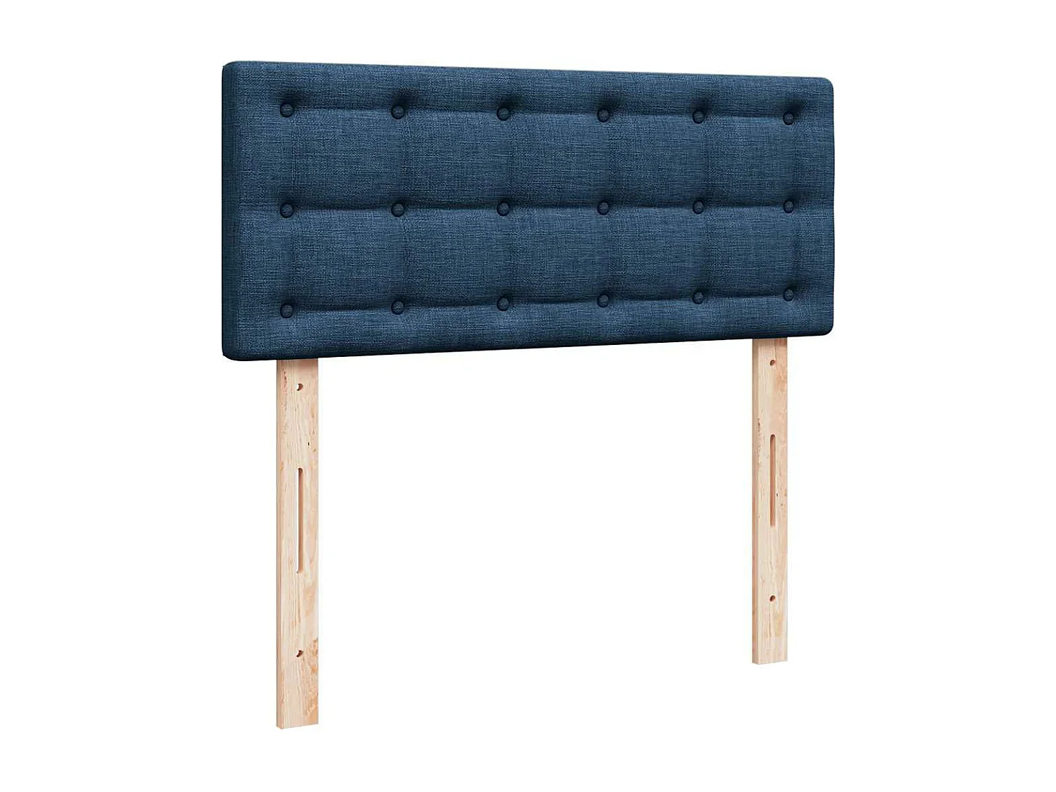 Estrutura de cama otomana com colchão 120x190 cm tecido azul
