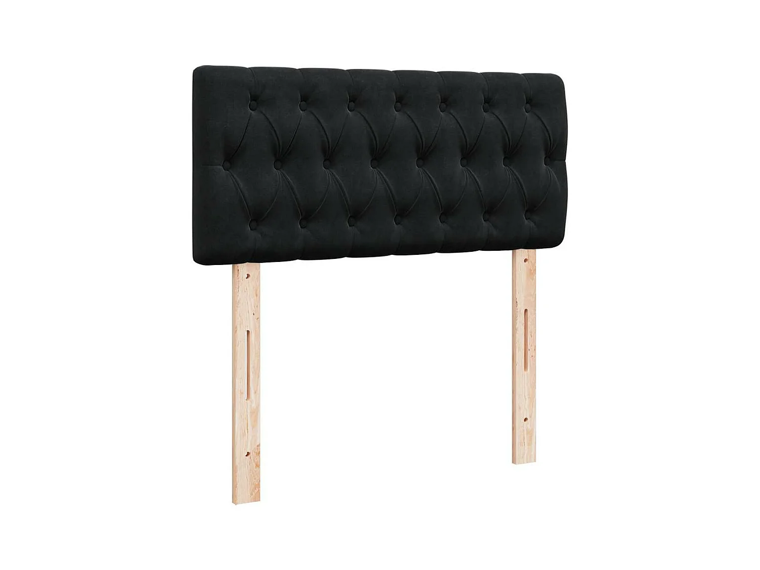 Estrutura de cama otomana com colchões 180x200cm veludo preto