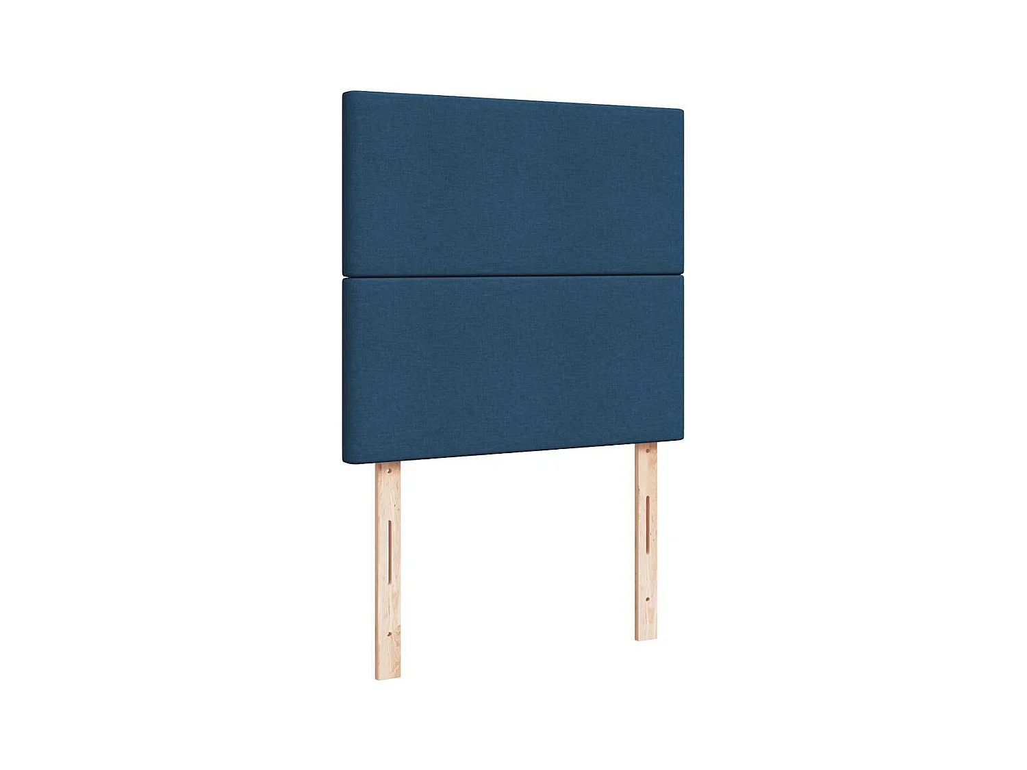 Bed poef met matras en LED's 90x200 cm stof blauw