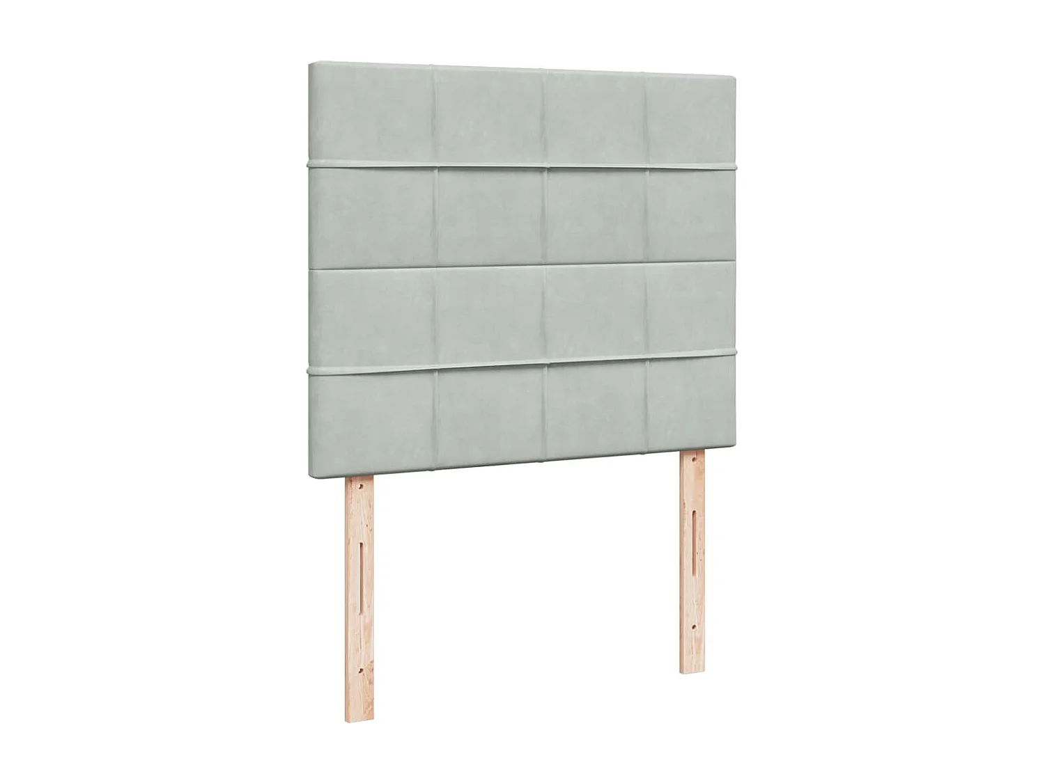 Cadre de lit ottoman avec matelas gris clair 120x190 cm velours