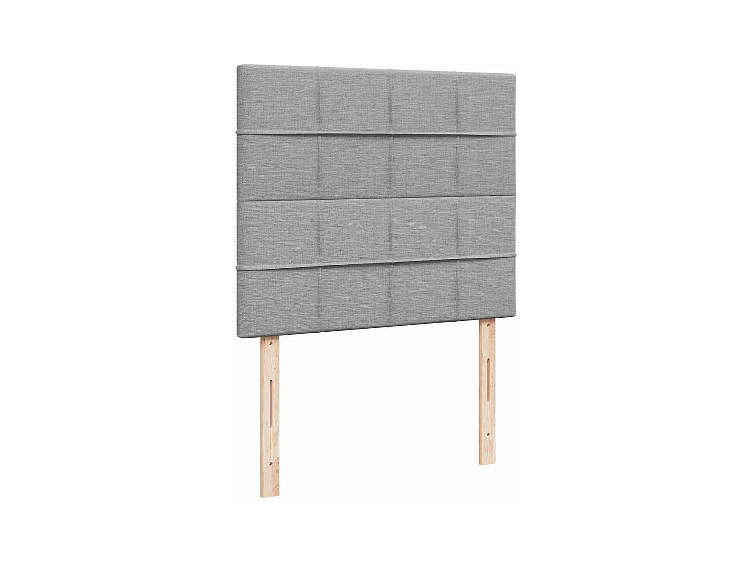 Cadre de lit ottoman avec matelas gris clair 120x190 cm tissu