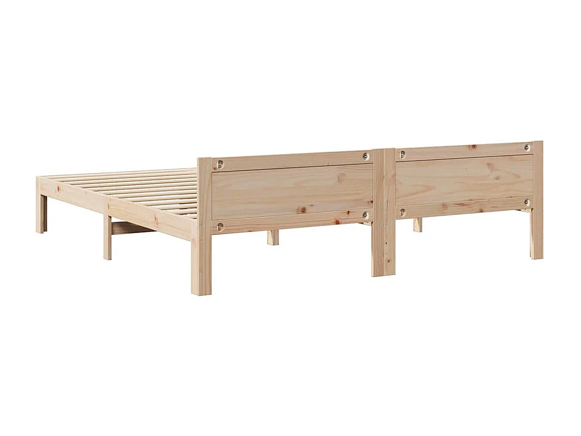 Cadre de lit sans matelas 160x200 cm bois massif de pin