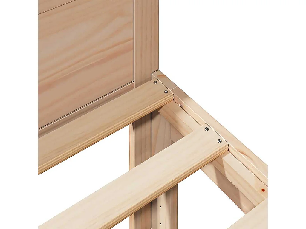 Cadre de lit sans matelas 160x200 cm bois massif de pin