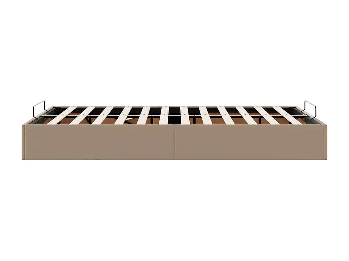 Estrutura de cama otomana sem colchão cappucino 120x190 cm