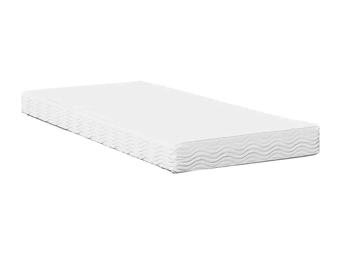 Lit de jour avec matelas cire marron 100x200 cm bois pin massif
