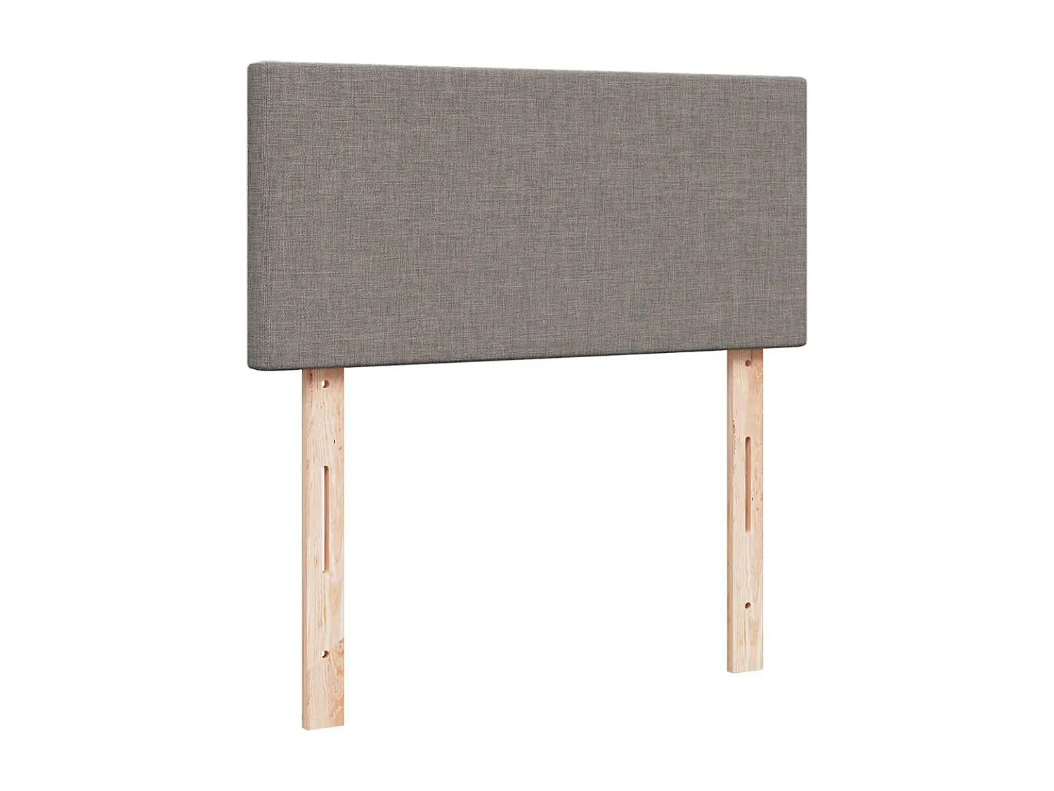 Cadre de lit ottoman avec matelas taupe 100x200 cm tissu