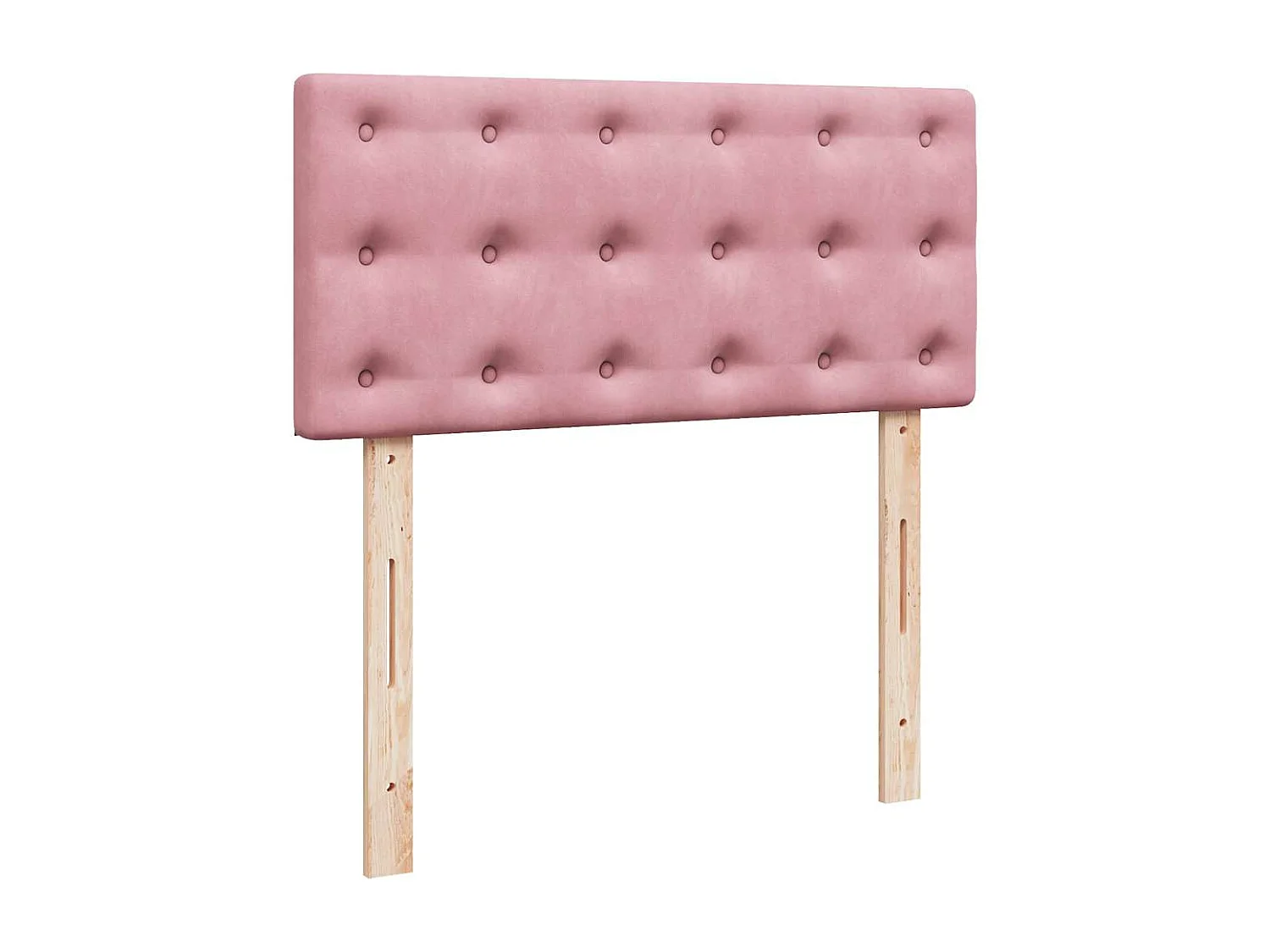 Estructura de cama otomana colchón terciopelo rosa 100x200cm