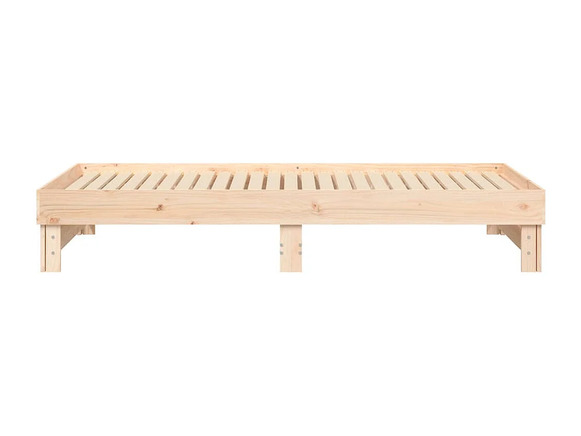 Lit coulissant 2x(80x200) cm Bois de pin massif