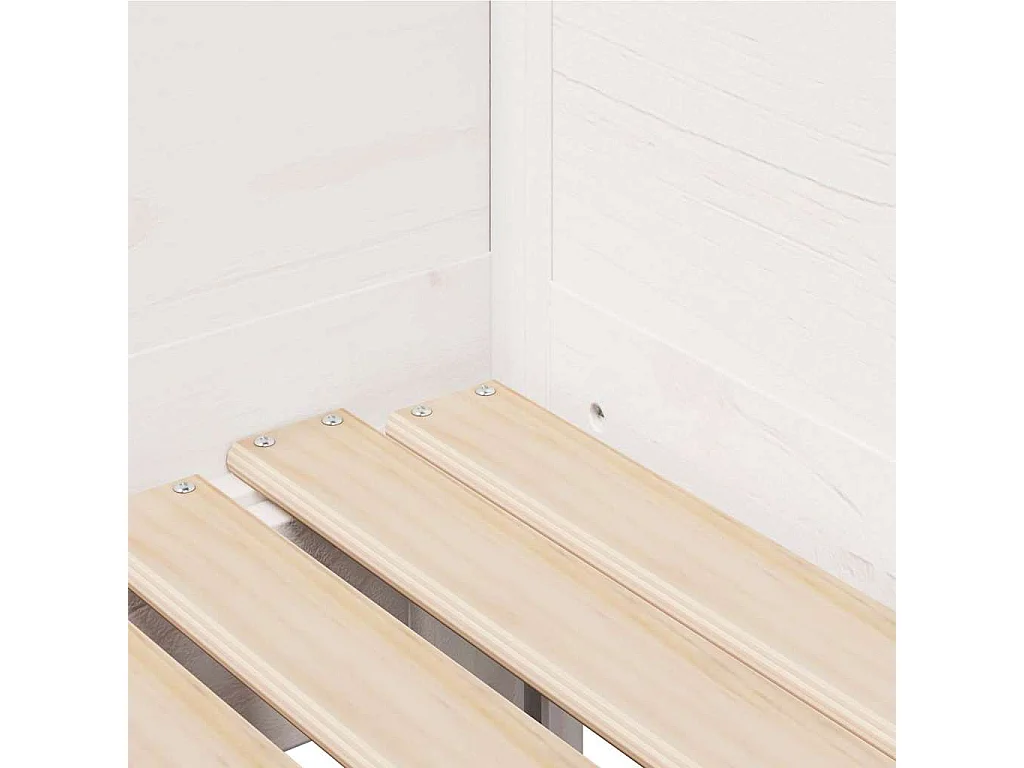 Sofá-cama com gavetão e gavetas sem colchão 90x190 cm branco