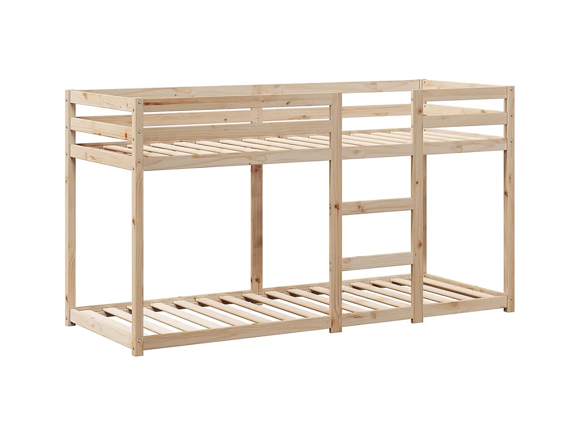 Lit superposé avec toit 90x190 cm bois massif de pin