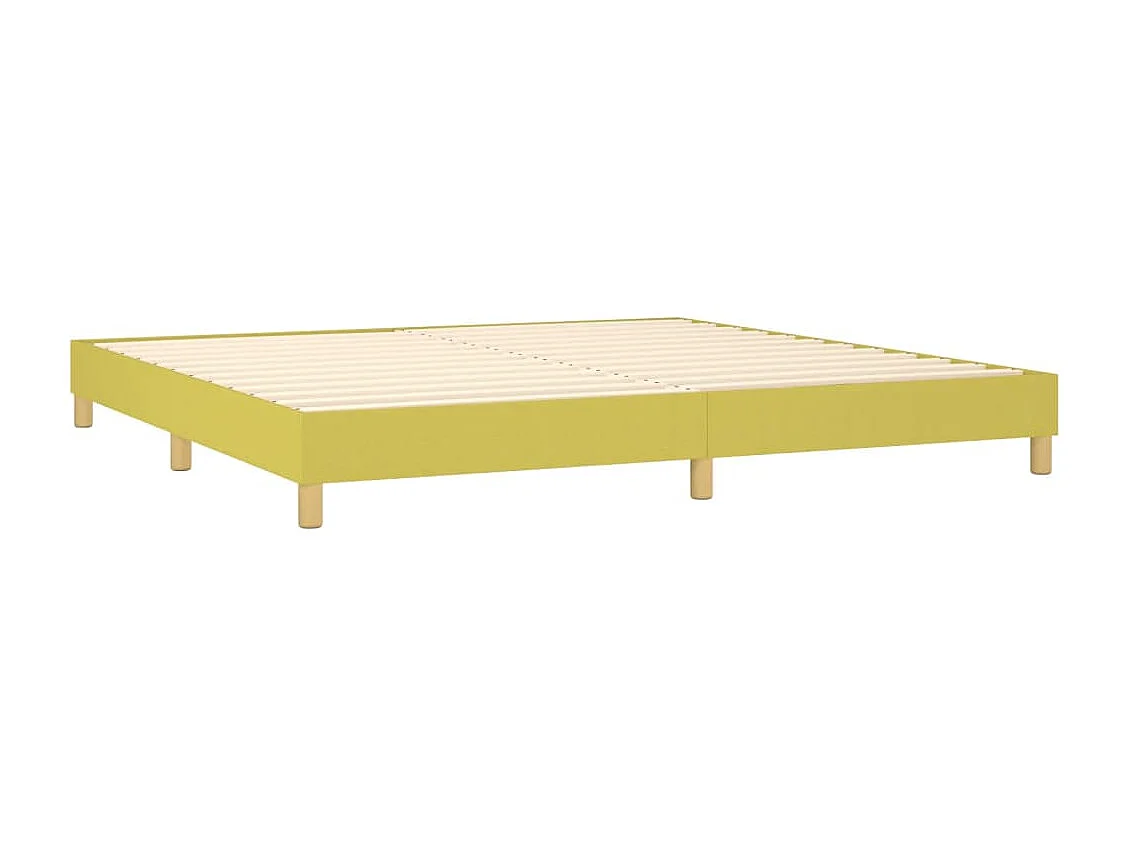 Sommier tapissier Vert 200x200 cm Tissu