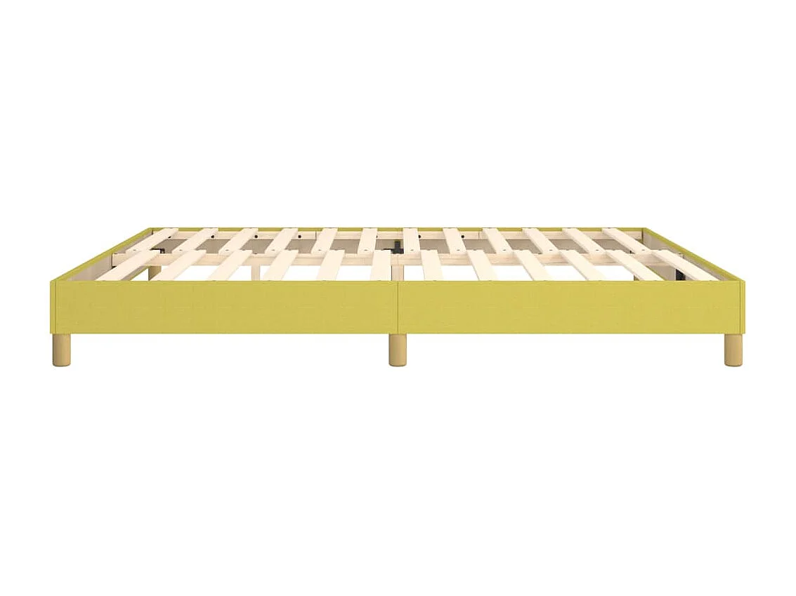 Sommier tapissier Vert 200x200 cm Tissu