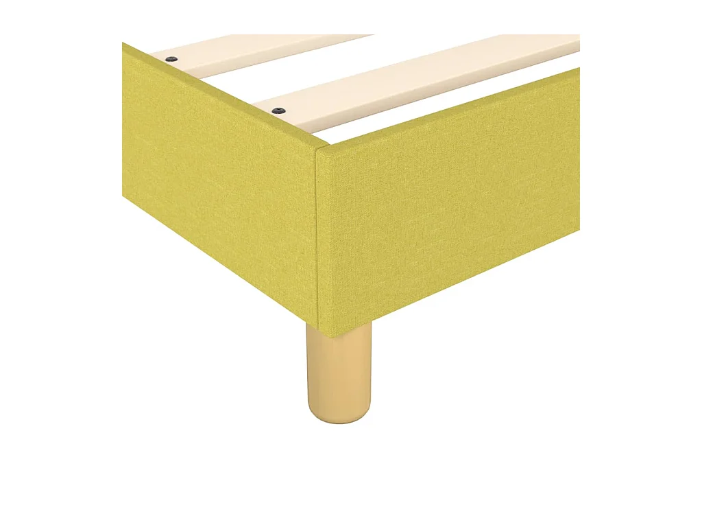 Estructura de cama box spring tela verde 200x200 cm