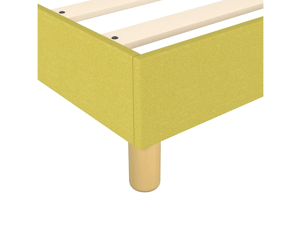 Sommier tapissier Vert 200x200 cm Tissu