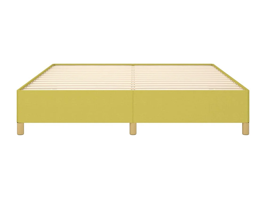 Estrutura de cama com molas 180x200 cm tecido verde