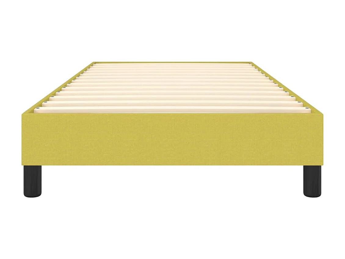 Estrutura de cama com molas 100x200 cm tecido verde