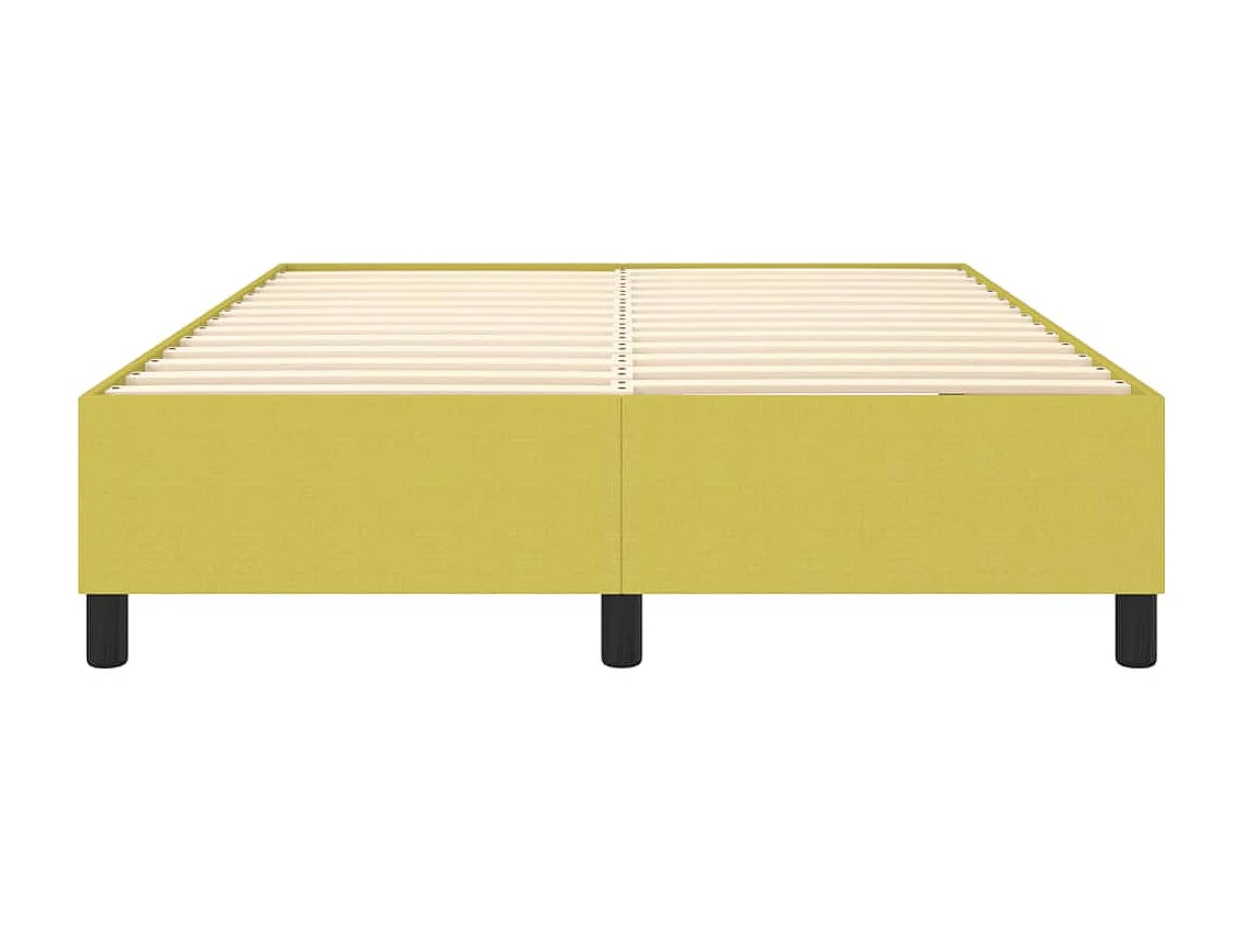 Estructura de cama box spring tela verde 140x190 cm