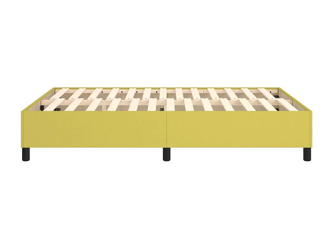 Estructura de cama box spring tela verde 140x190 cm