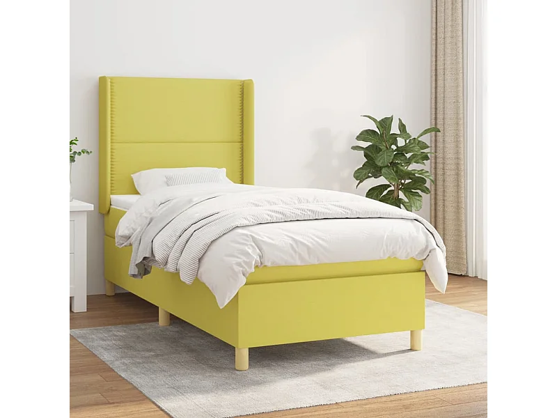 Cama com molasemcolchão 100x200 cm tecido verde