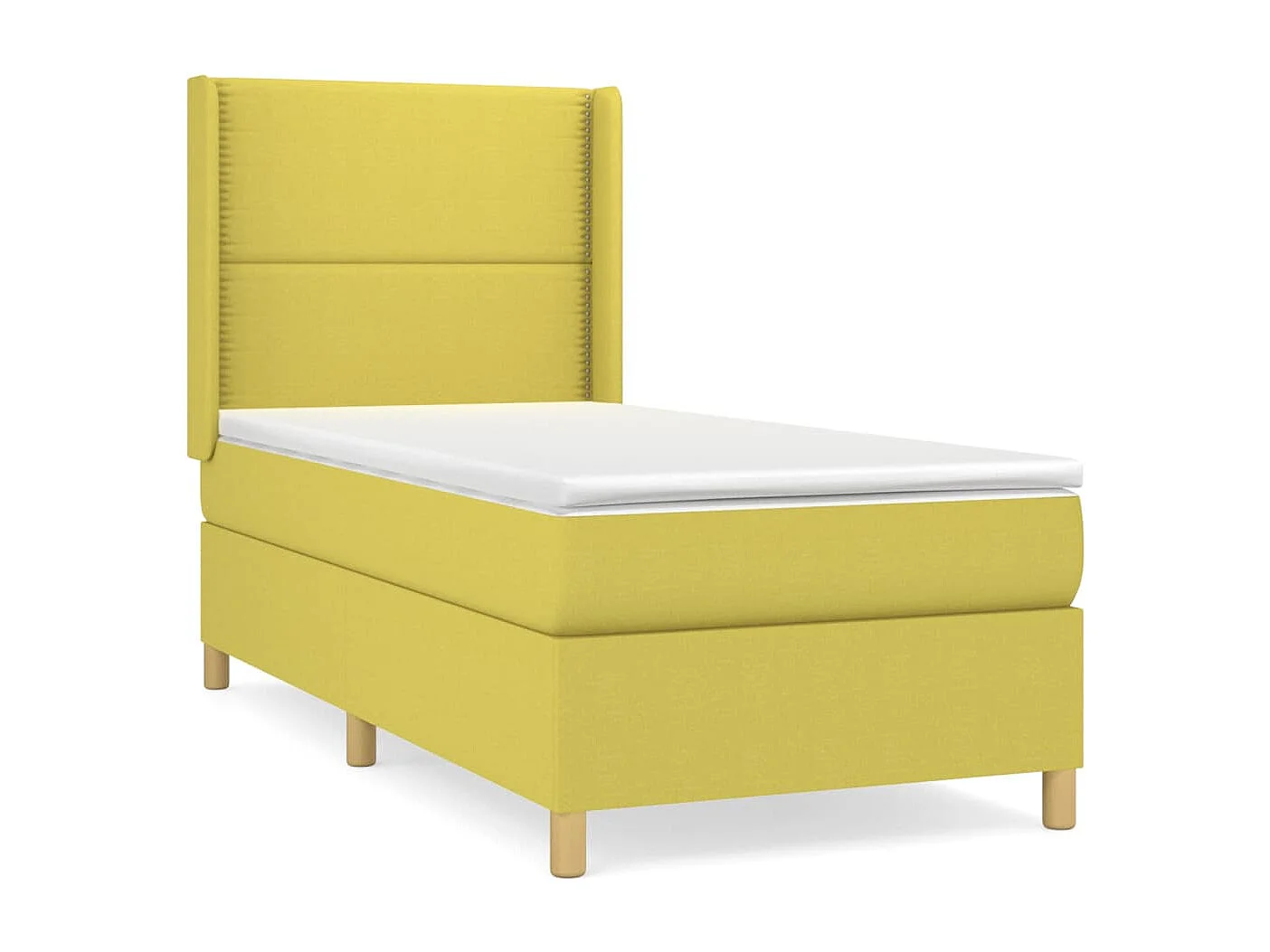 Cama com molasemcolchão 100x200 cm tecido verde