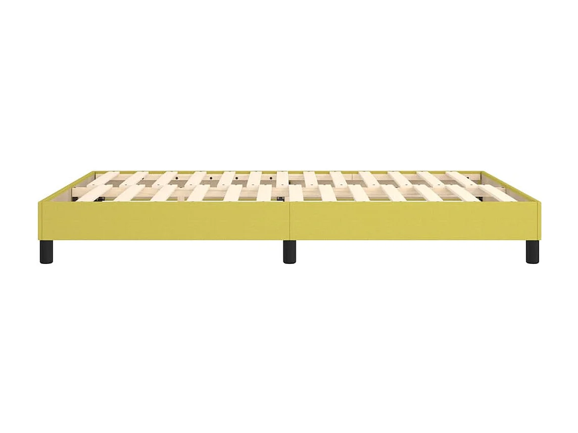 Estructura de cama box spring tela verde 140x200 cm