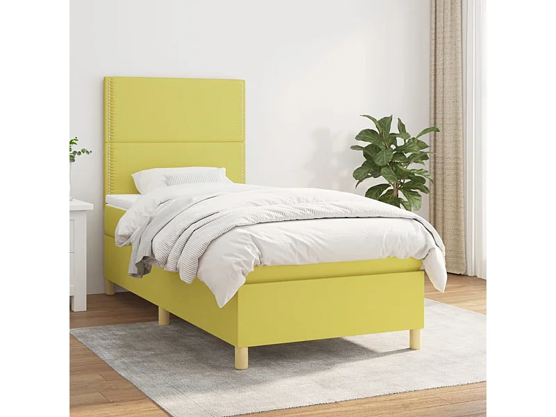 Cama com molasemcolchão 100x200 cm tecido verde