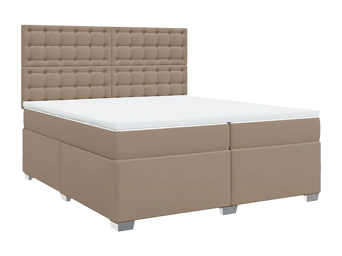 Sommier tapissier avec matelas Cappuccino 200x200 cm