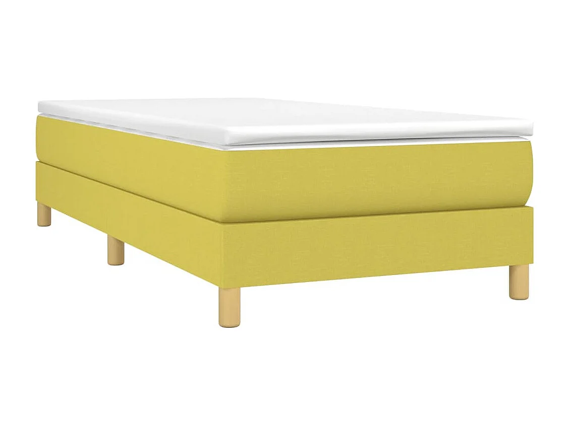 Sommier tapissier Vert 100x200 cm Tissu