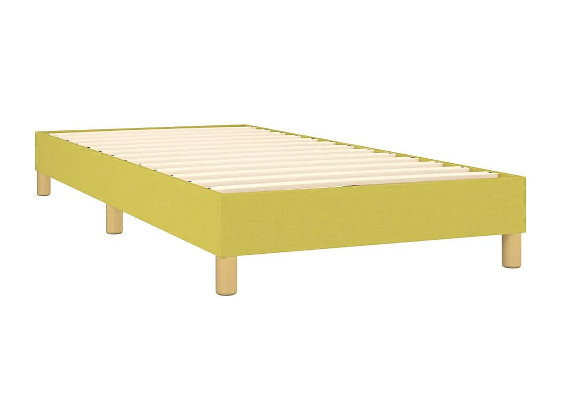 Sommier tapissier Vert 100x200 cm Tissu