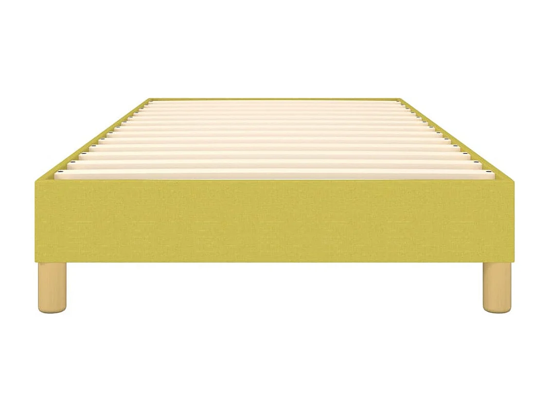 Sommier tapissier Vert 100x200 cm Tissu