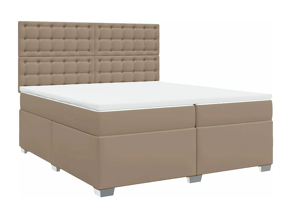 Sommier tapissier avec matelas Cappuccino 200x200 cm