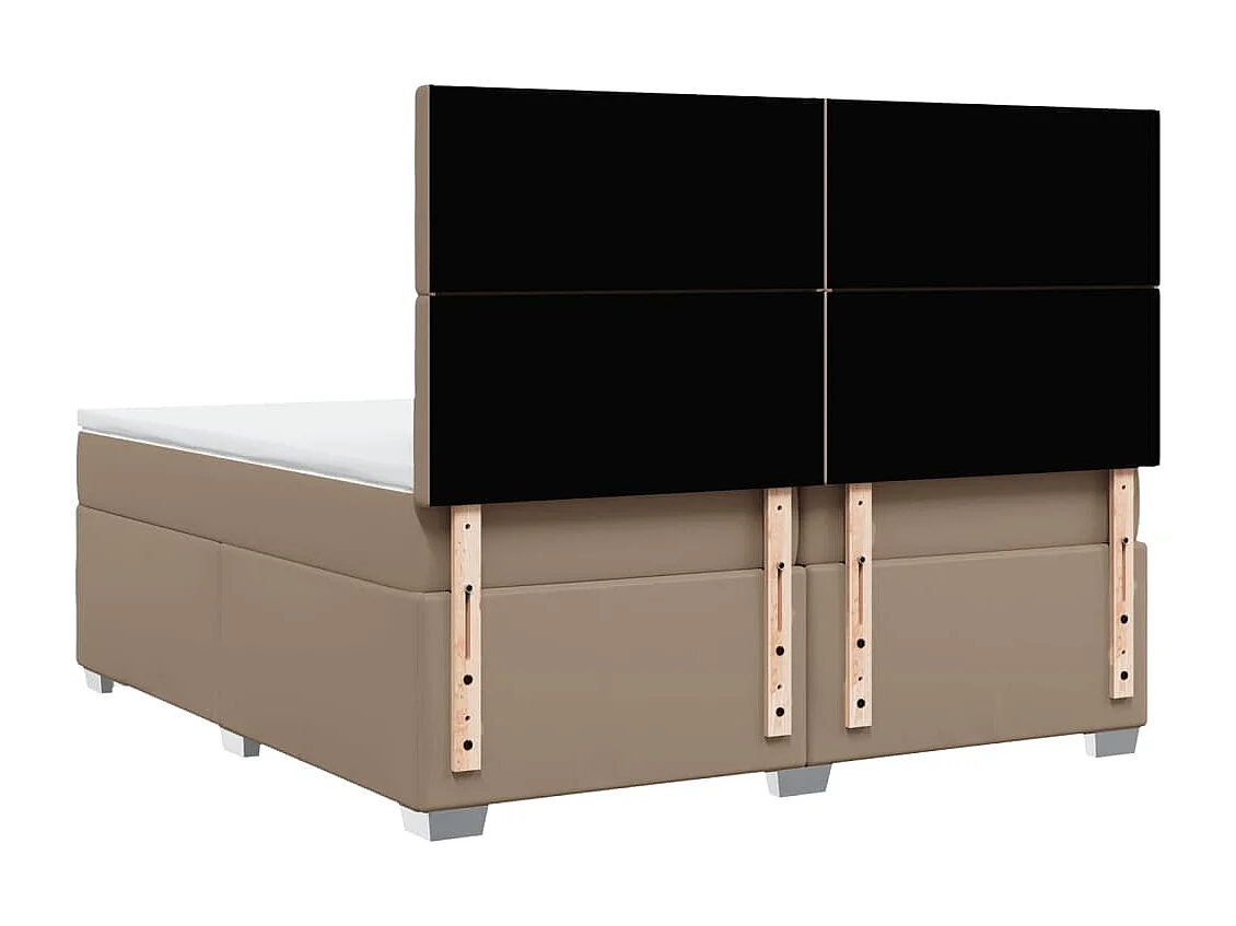 Sommier tapissier avec matelas Cappuccino 200x200 cm
