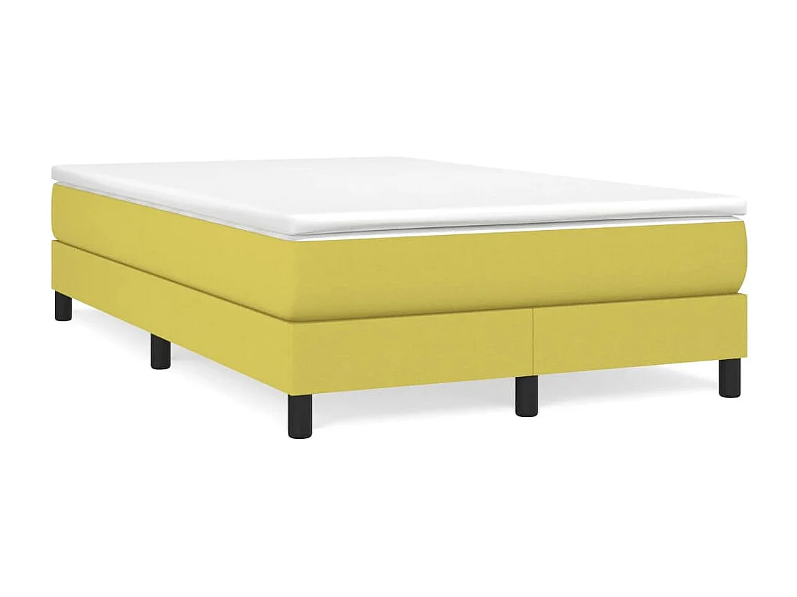 Estrutura de cama com molas 120x200 cm tecido verde