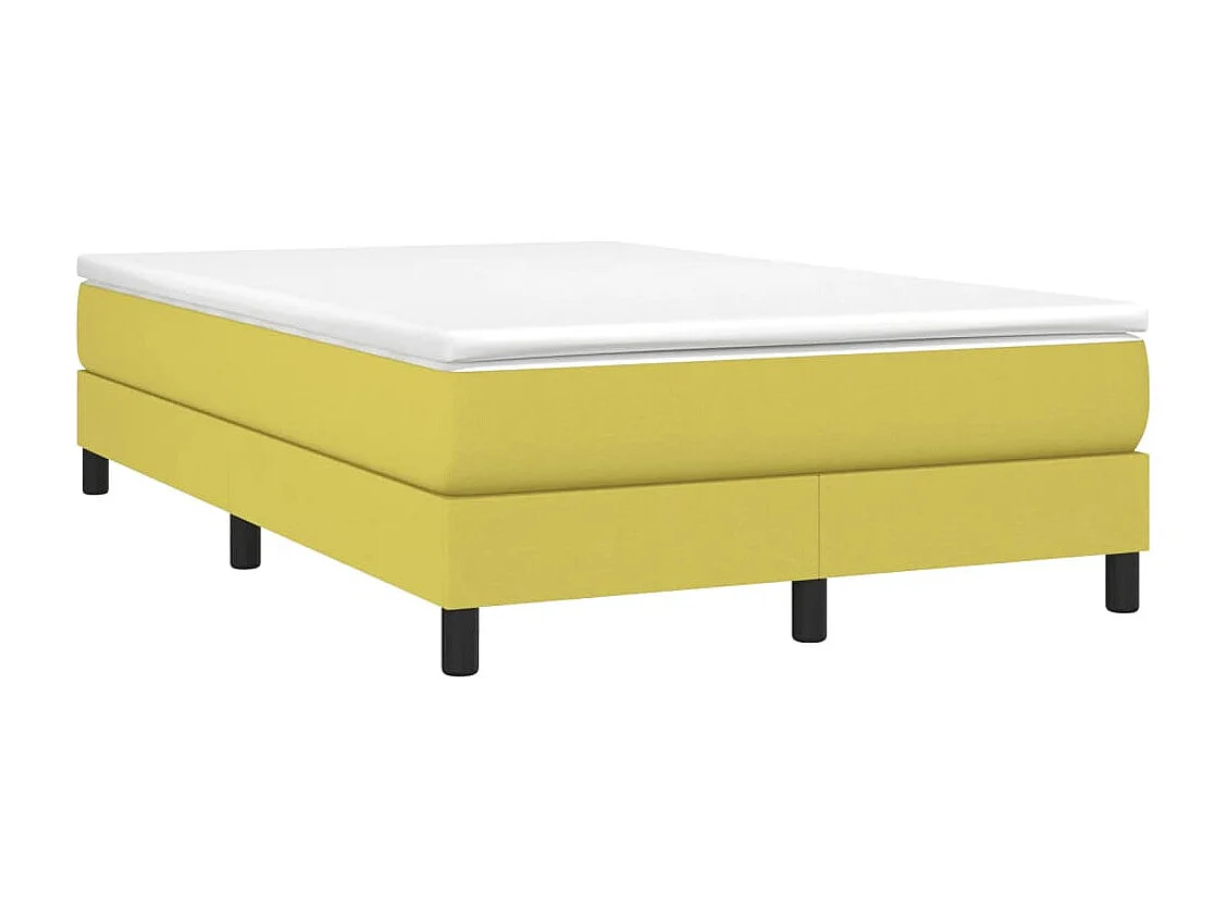 Estrutura de cama com molas 120x200 cm tecido verde