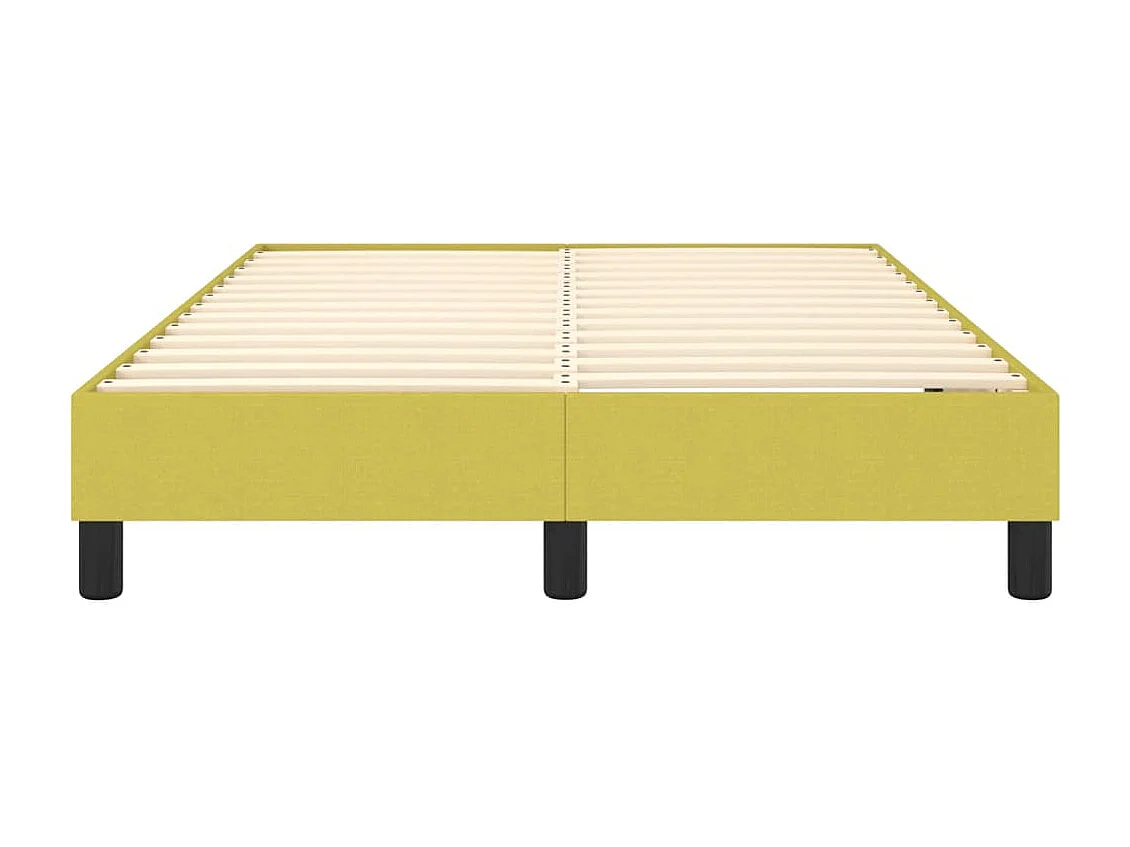 Estrutura de cama com molas 120x200 cm tecido verde