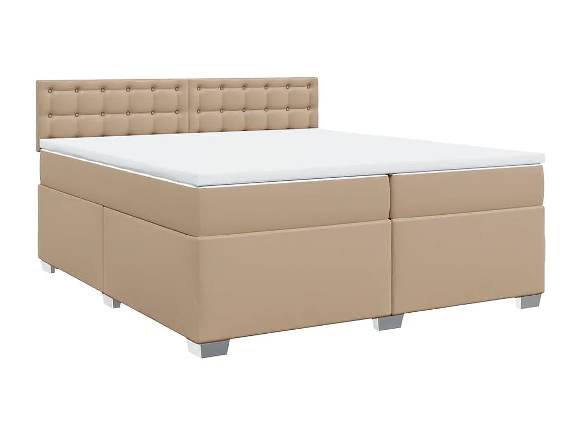 Sommier tapissier avec matelas Cappuccino 200x200 cm