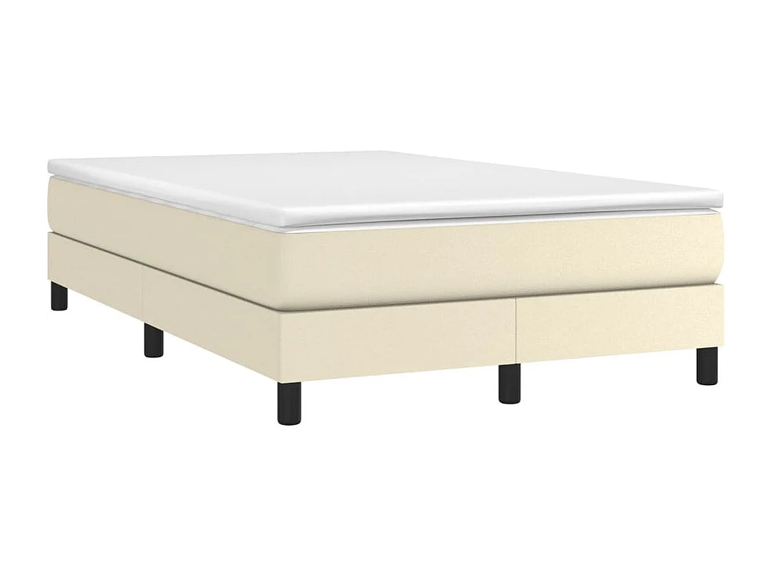 Sommier tapissier Crème 120x200 cm Similicuir