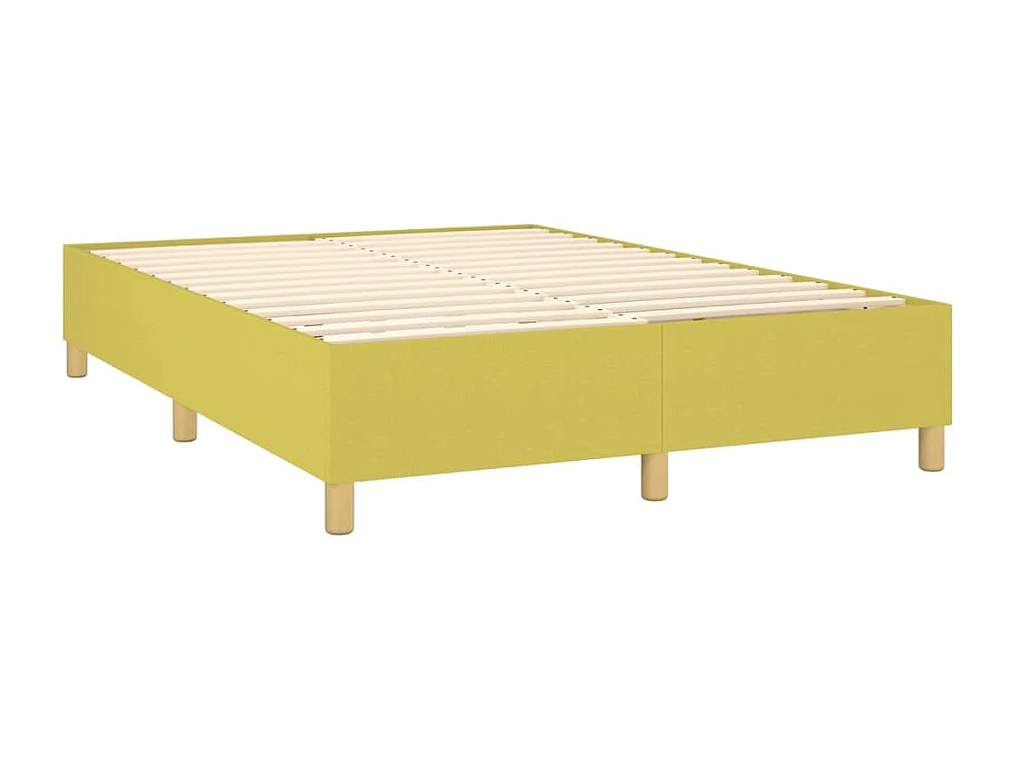 Sommier tapissier Vert 140x190 cm Tissu