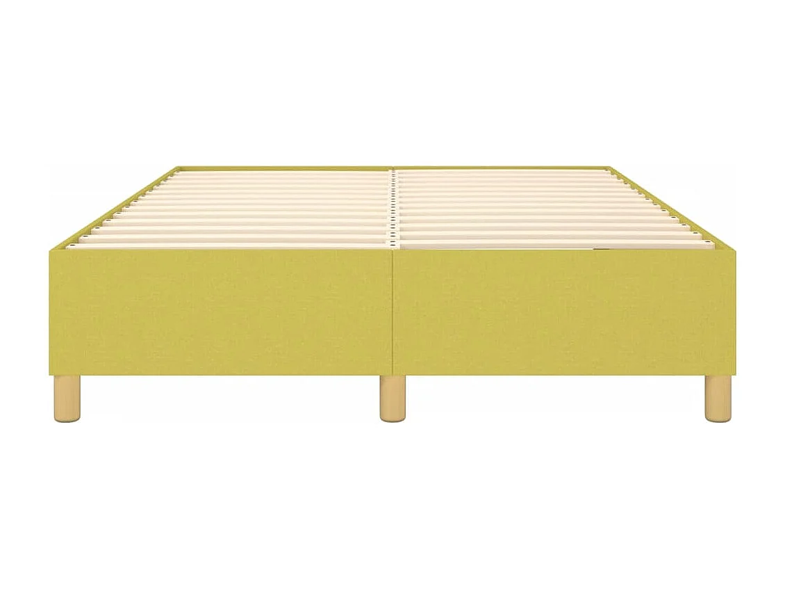 Sommier tapissier Vert 140x190 cm Tissu