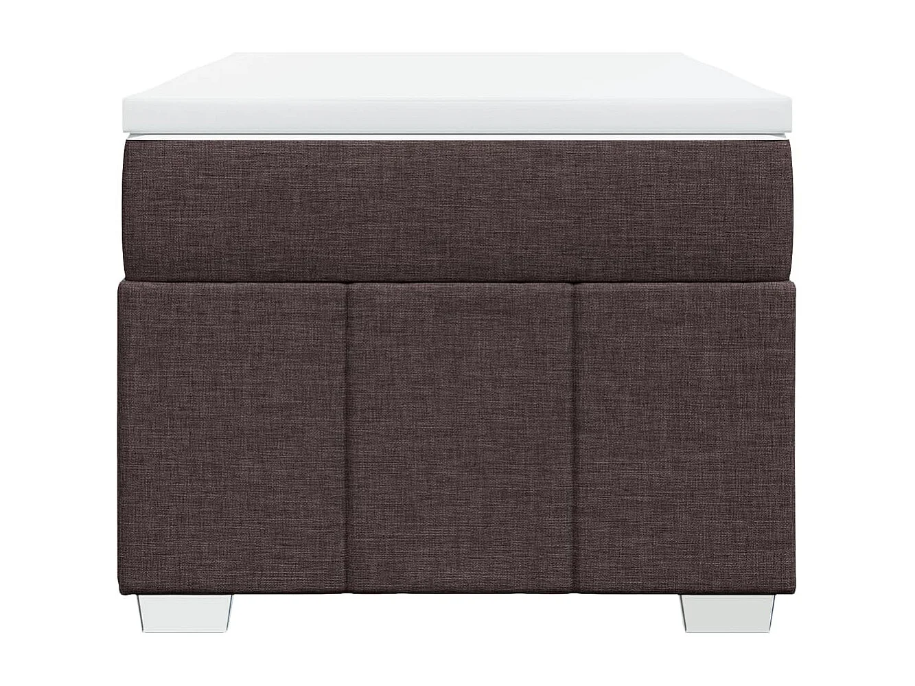 Sommier tapissier avec matelas Marron foncé 90x200 cm