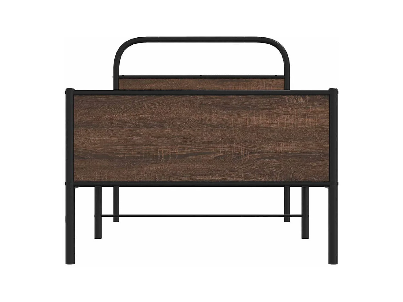 Cadre de lit sans matelas 100x190 cm chêne marron