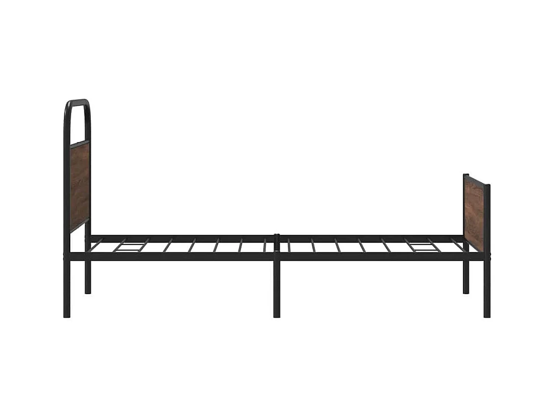 Cadre de lit sans matelas 100x190 cm chêne marron