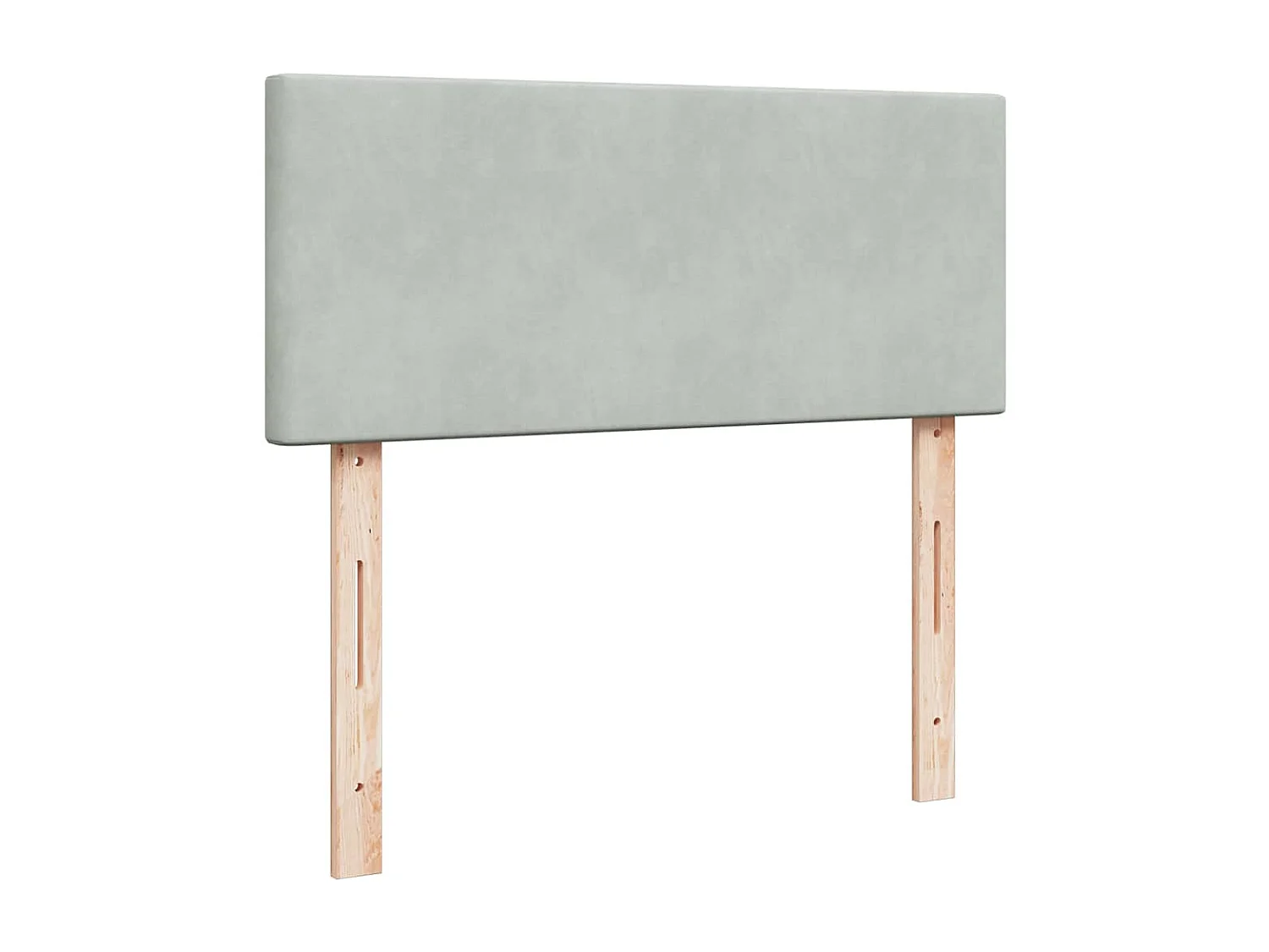 Cadre de lit ottoman et matelas gris clair 120x200 cm velours