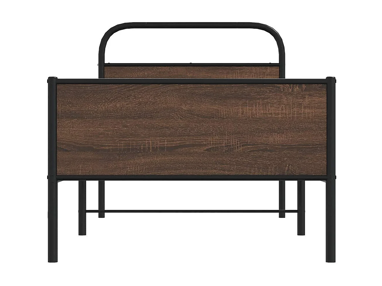Cadre de lit sans matelas 90x190cm chêne marron bois ingénierie