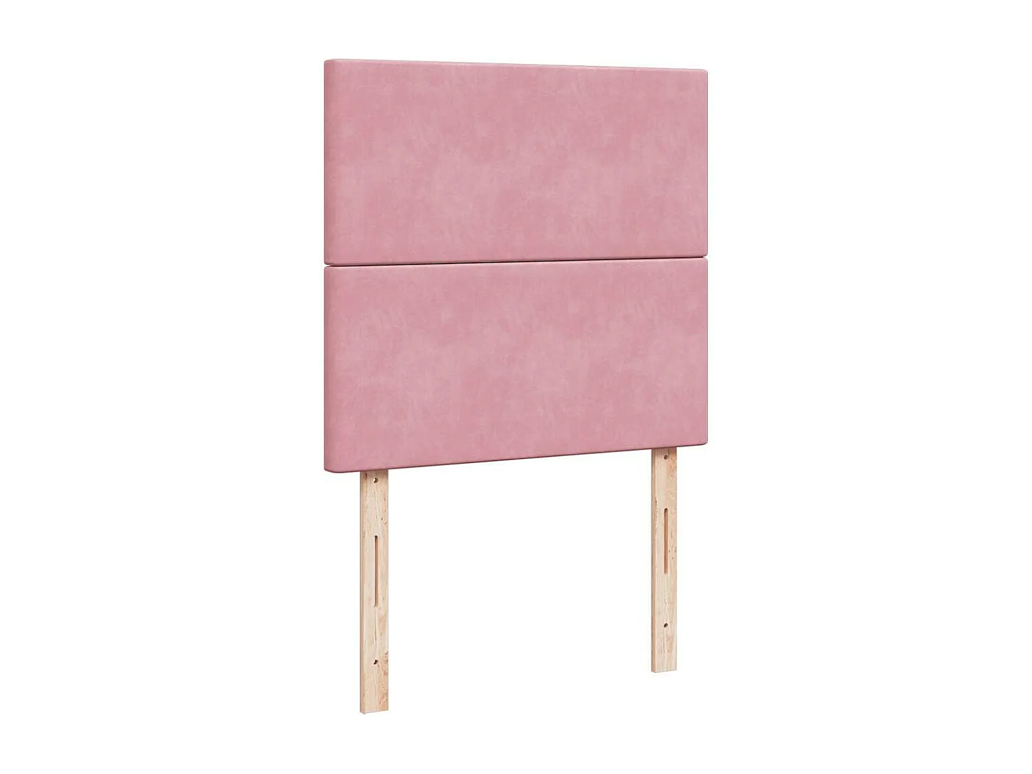 Cadre de lit ottoman avec matelas rose 90x200 cm velours