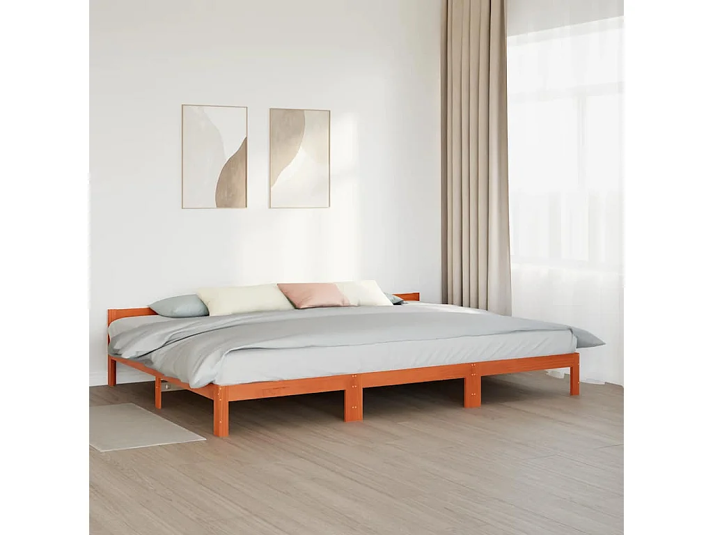 Estrutura de cama familiar sem colchão cera 240x200 cm